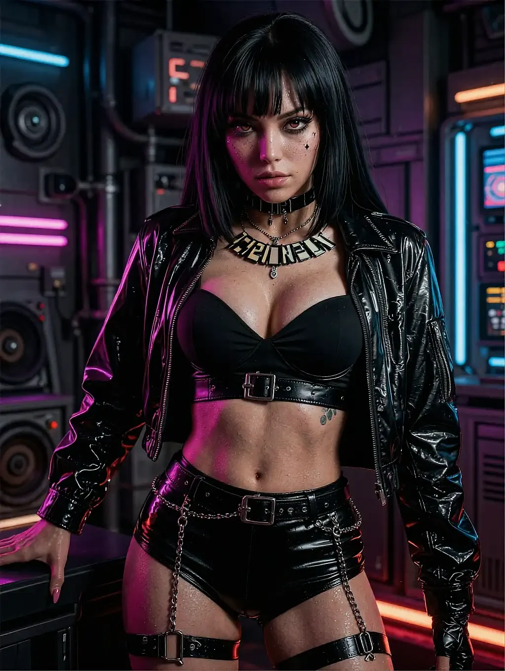Fictional AI character featured on the first landing page, seated by a window